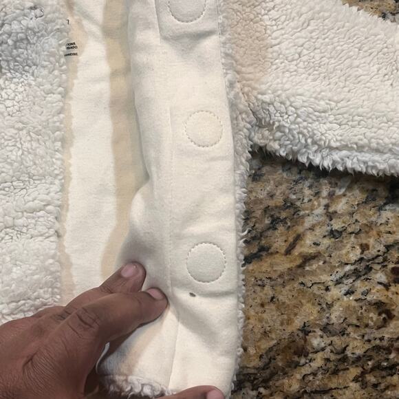 Magnetic Me Baby Fleece Hoodie Jacket Cream 0-6M Soft Cozy Magnetic - Picture 8 of 9